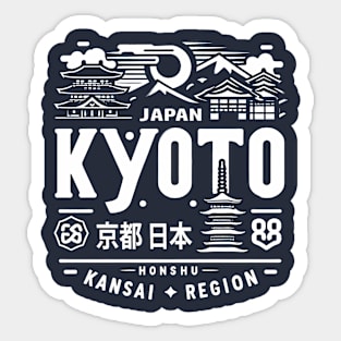 Kyoto City Japan Sticker